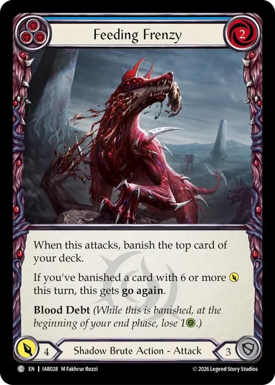 Feeding Frenzy (Blue) (IAR028) [Usurp the Shadow Throne]