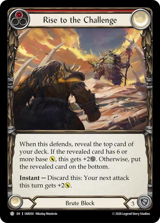 Rise to the Challenge (Red) (IAR050) [Usurp the Shadow Throne]