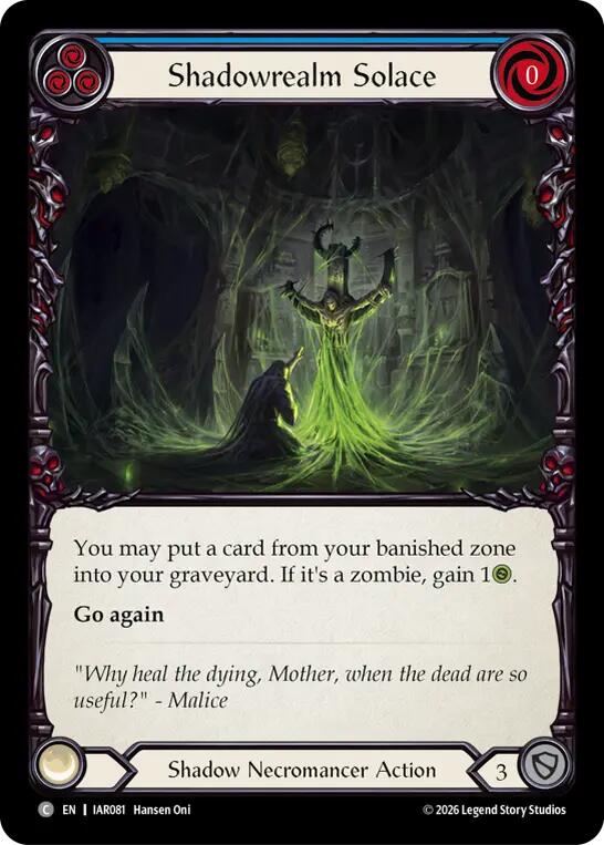 Shadowrealm Solace (IAR081) [Usurp the Shadow Throne]