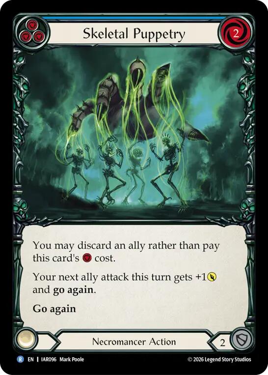 Skeletal Puppetry (Blue) (IAR096) [Usurp the Shadow Throne]