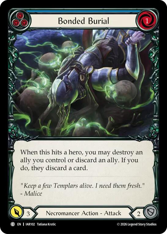 Bonded Burial (Blue) (IAR102) [Usurp the Shadow Throne]