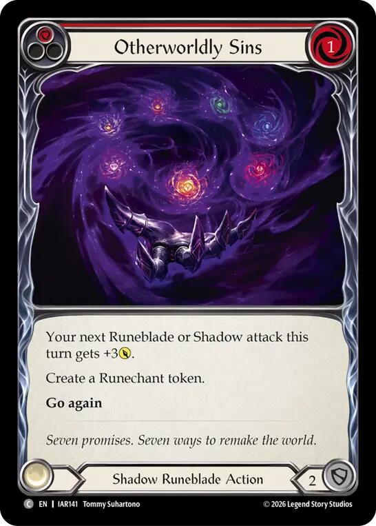 Otherworldly Sins (Red) (IAR141) [Usurp the Shadow Throne]