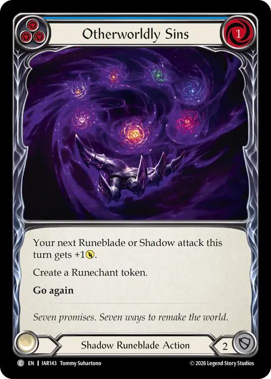 Otherworldly Sins (Blue) (IAR143) [Usurp the Shadow Throne]