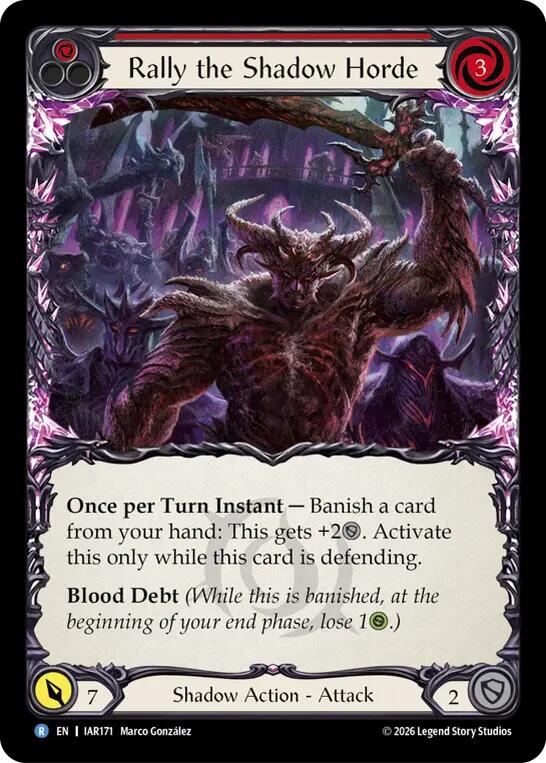 Rally the Shadow Horde (Red) (IAR171) [Usurp the Shadow Throne]