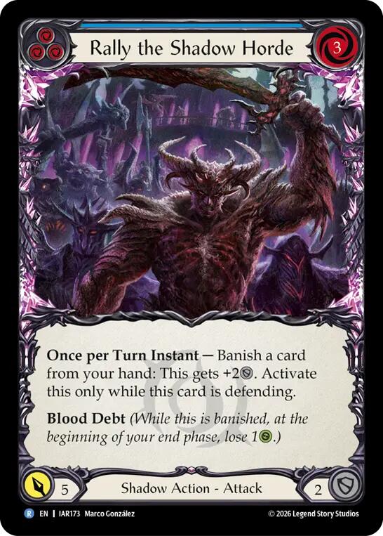 Rally the Shadow Horde (Blue) (IAR173) [Usurp the Shadow Throne]