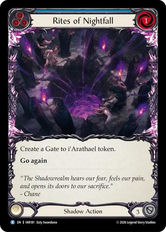 Rites of Nightfall (IAR181) [Usurp the Shadow Throne]