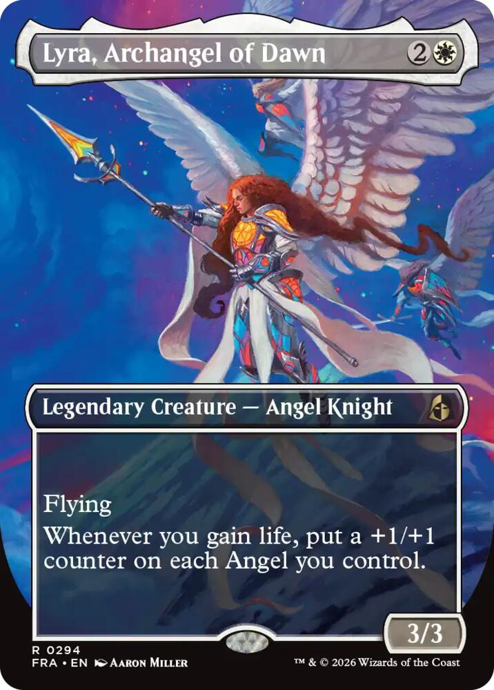 Lyra, Archangel of Dawn (Borderless) (294) [Reality Fracture]