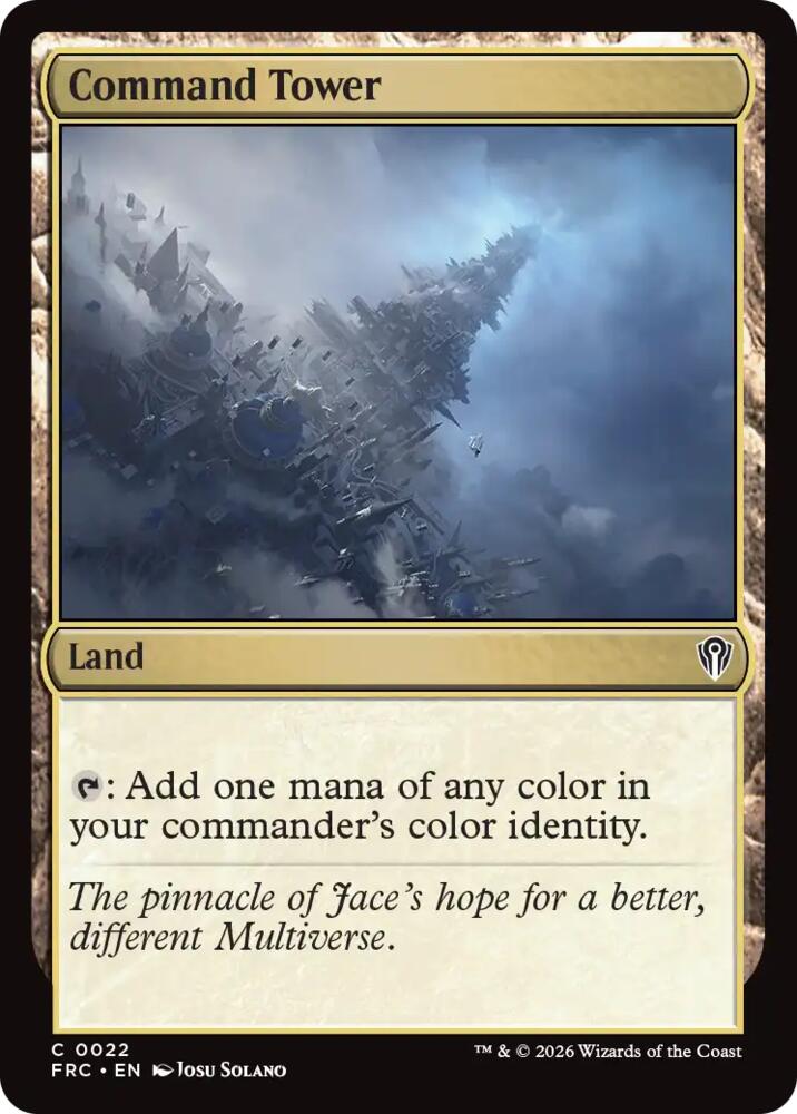 Command Tower (22) [Commander: Reality Fracture]