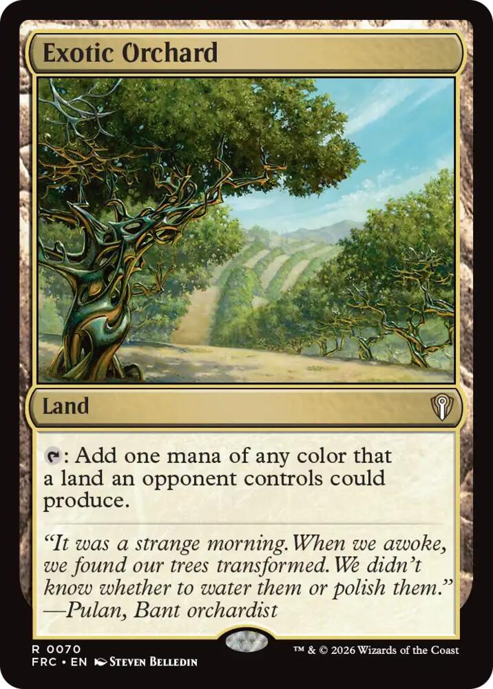Exotic Orchard (70) [Commander: Reality Fracture]