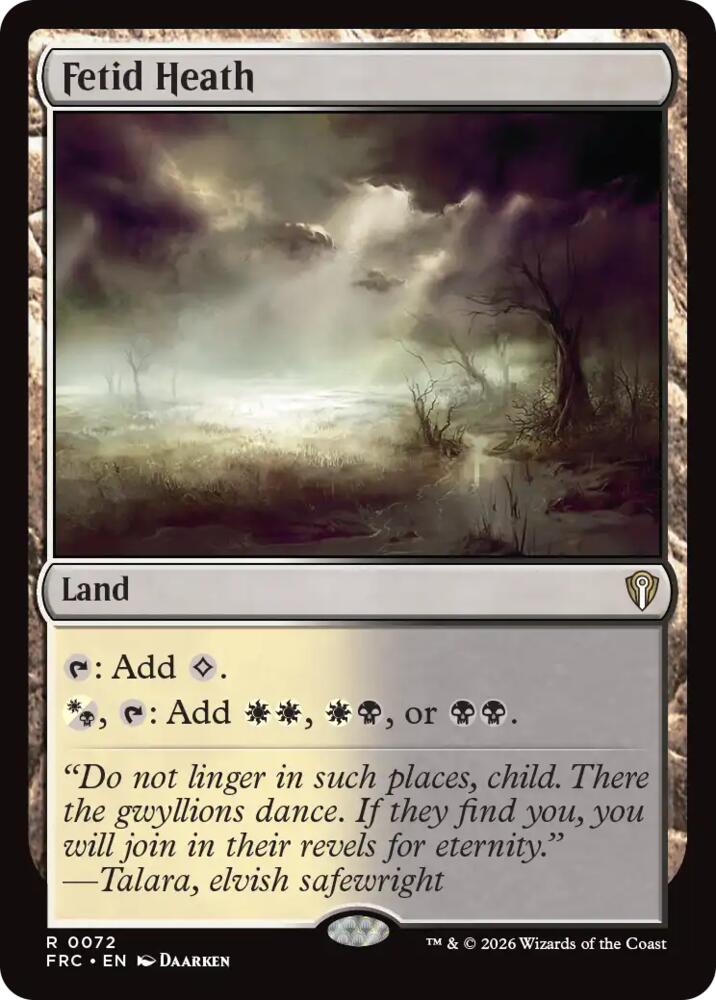 Fetid Heath (72) [Commander: Reality Fracture]