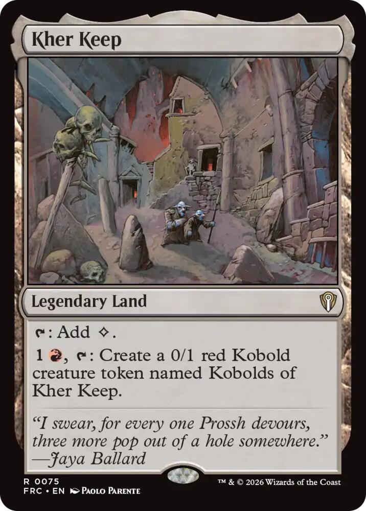 Kher Keep (75) [Commander: Reality Fracture]