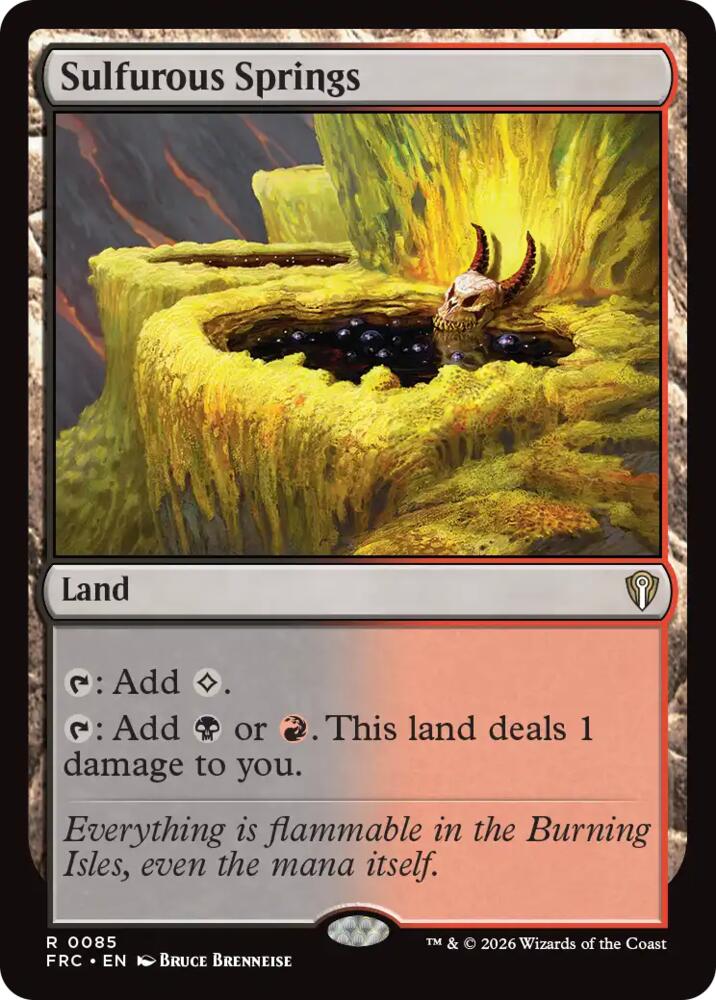 Sulfurous Springs (85) [Commander: Reality Fracture]