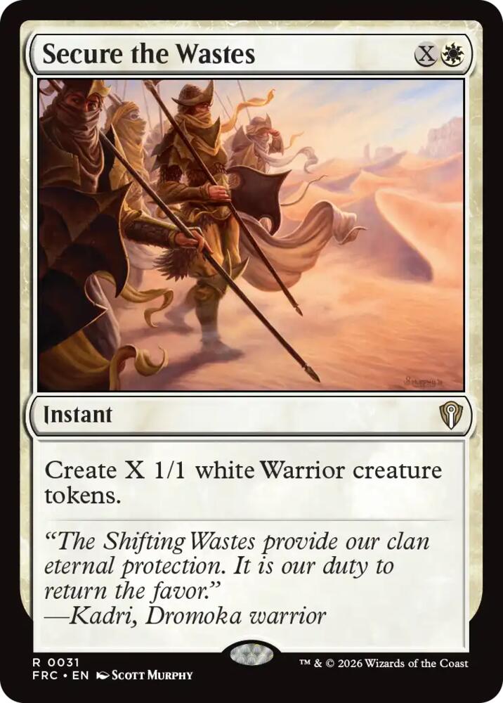 Secure the Wastes (31) [Commander: Reality Fracture]