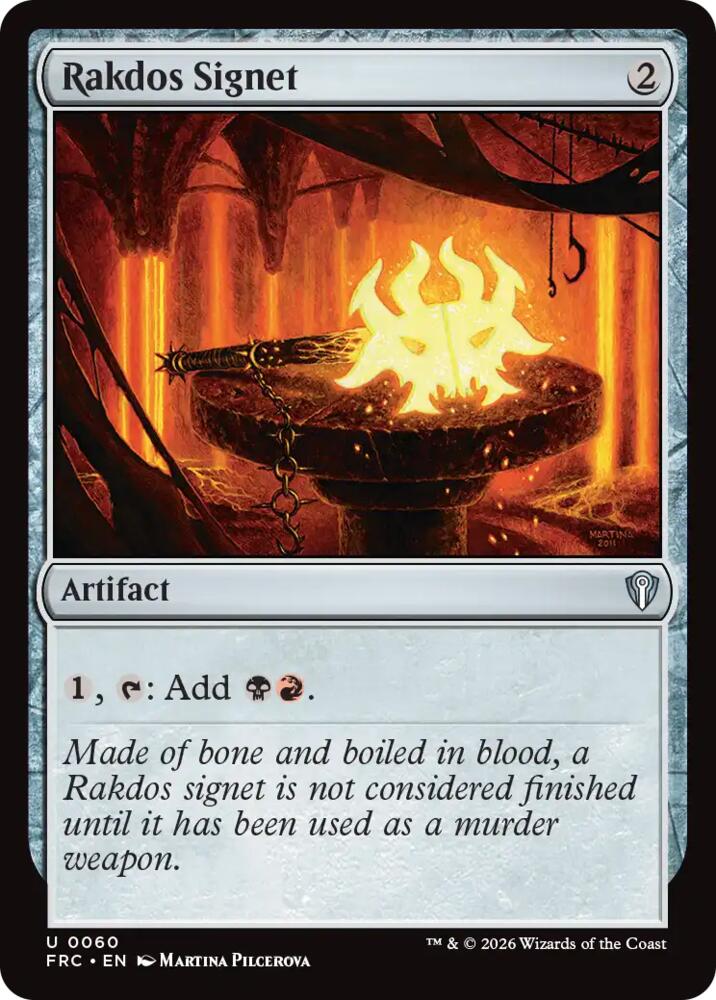 Rakdos Signet (60) [Commander: Reality Fracture]