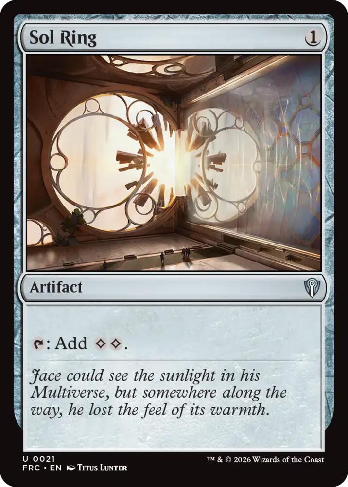 Sol Ring (21) [Commander: Reality Fracture]