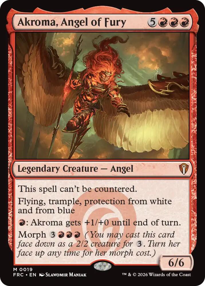 Akroma, Angel of Fury (19) [Commander: Reality Fracture]