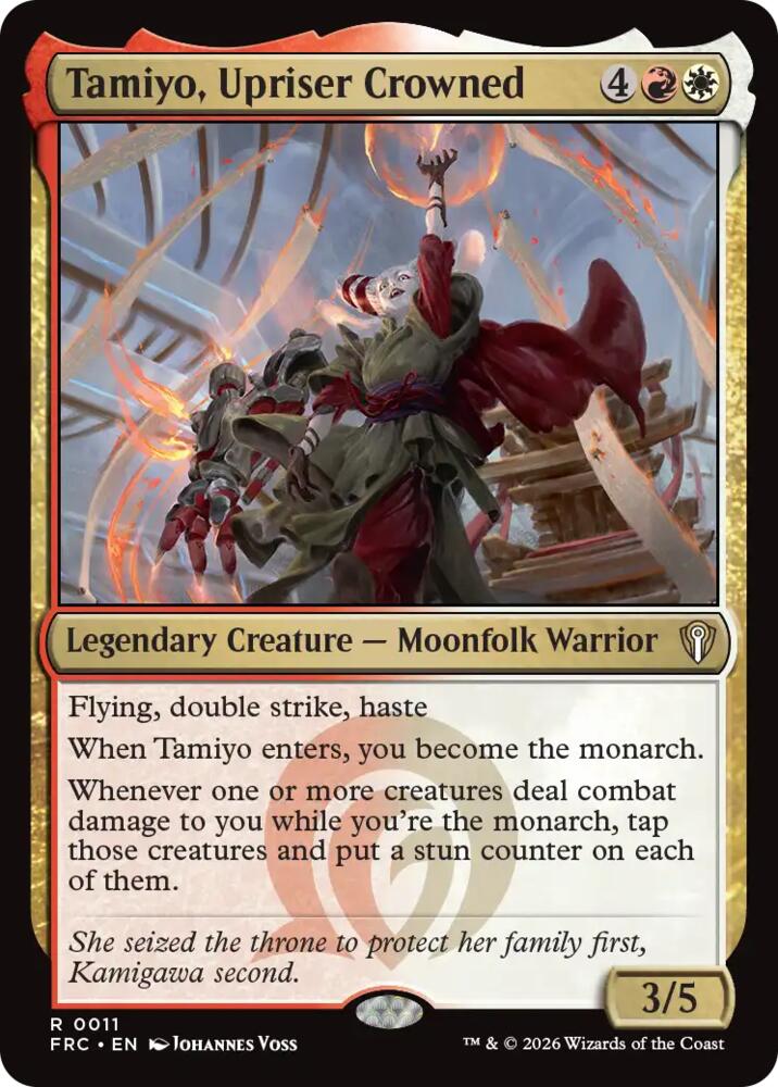 Tamiyo, Upriser Crowned (11) [Commander: Reality Fracture]