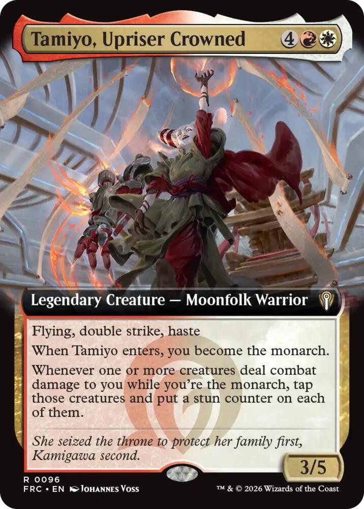 Tamiyo, Upriser Crowned (Extended Art) (96) [Commander: Reality Fracture]