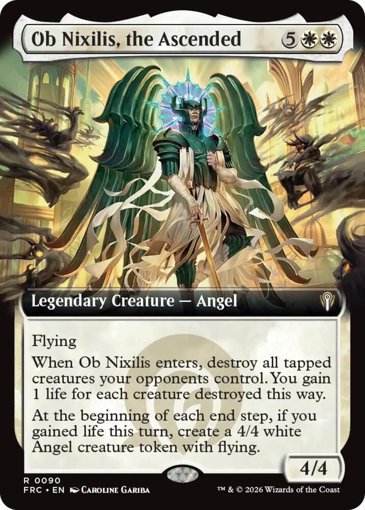Ob Nixilis, the Ascended (Extended Art) (90) [Commander: Reality Fracture]