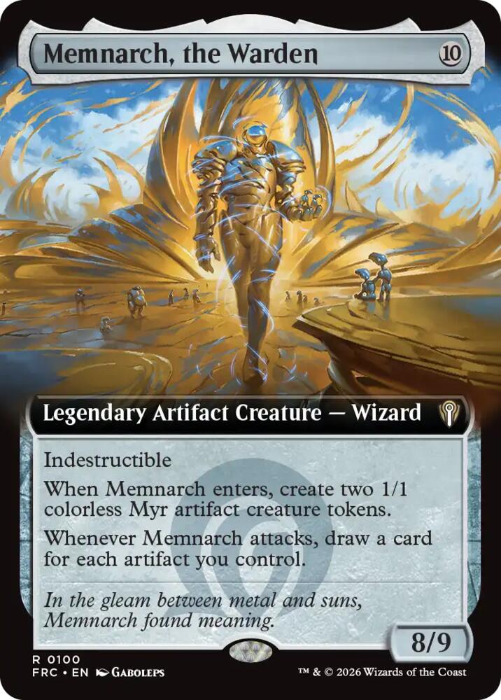 Memnarch, the Warden (Extended Art) (100) [Commander: Reality Fracture]