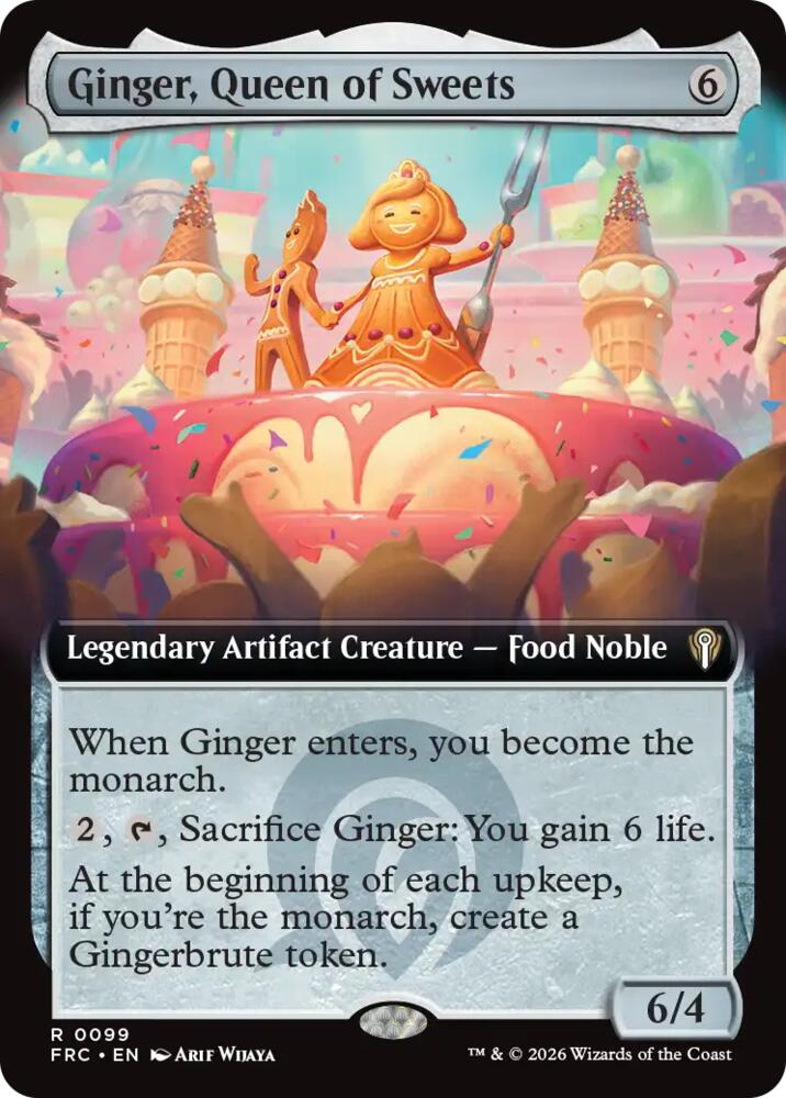 Ginger, Queen of Sweets (Extended Art) (99) [Commander: Reality Fracture]