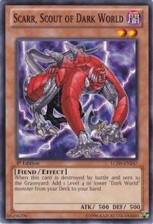 Scarr, Scout of Dark World (LCJW-EN247) - Legendary Collection 4: Joey's World 1st Edition