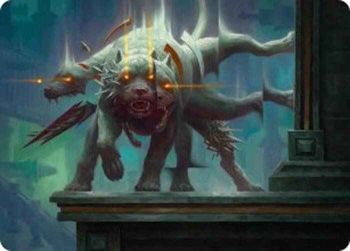 Flickering Hound Art Card (2/54) (2) [Art Series: Reality Fracture]