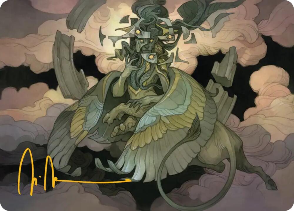 Sphinx of False Conclusions Art Card (Gold-Stamped Signature) (7) [Art Series: Reality Fracture]