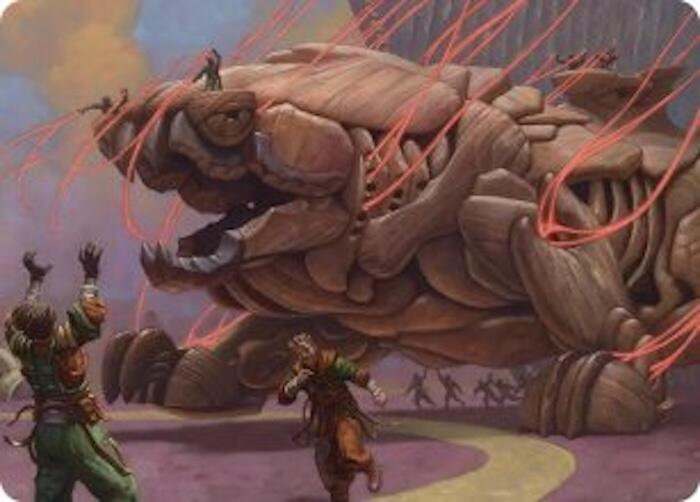 Craterclaw Colossus Art Card (16) [Art Series: Reality Fracture]