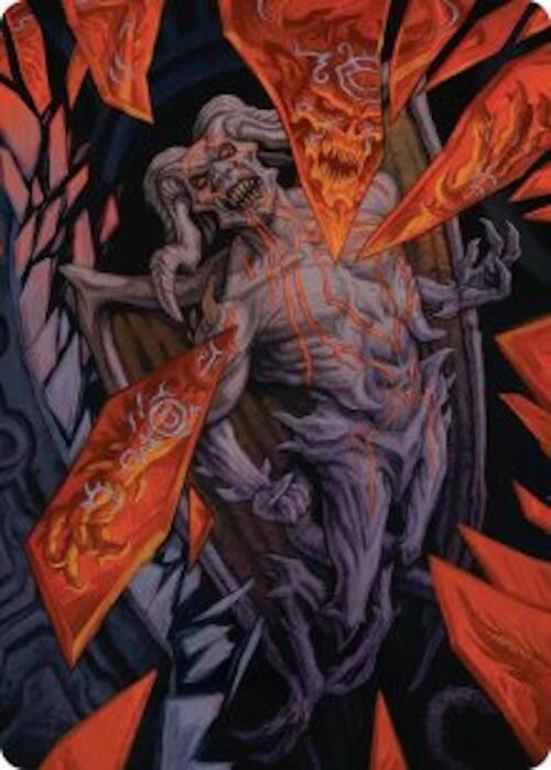 Curse-Marred Demon Art Card (37) [Art Series: Reality Fracture]