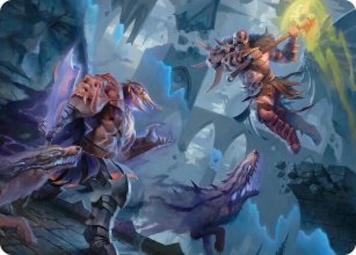 Garruk, Veiled Butcher // Garruk, Curse Breaker Art Card (32) [Art Series: Reality Fracture]