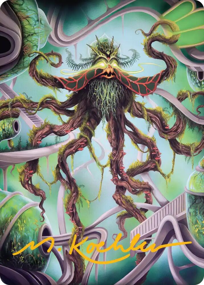Verdant Kraken Art Card (Gold-Stamped Signature) (53) [Art Series: Reality Fracture]