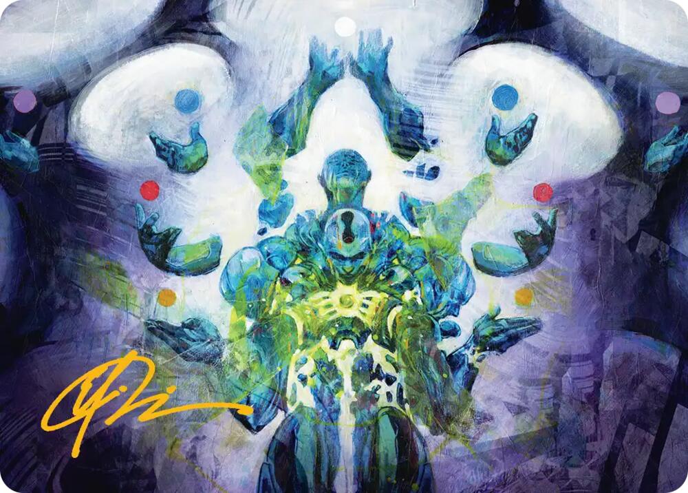 Avatar of Burgeoning Echoes Art Card (Gold-Stamped Signature) (24) [Art Series: Reality Fracture]
