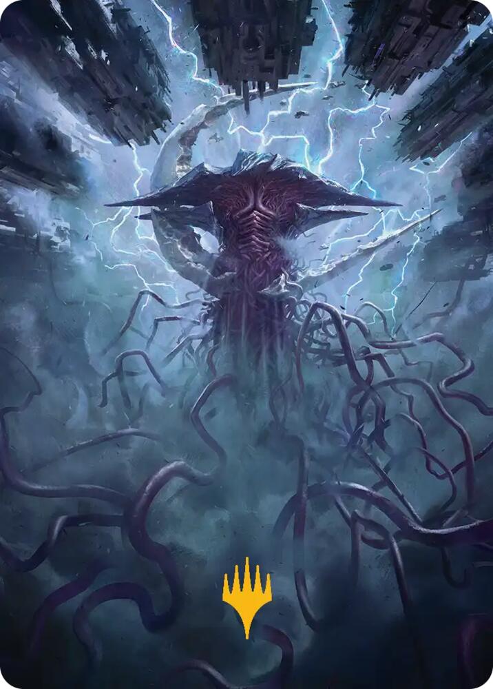 Emrakul, the Exigent Doom Art Card (Gold-Stamped) (1) [Art Series: Reality Fracture]