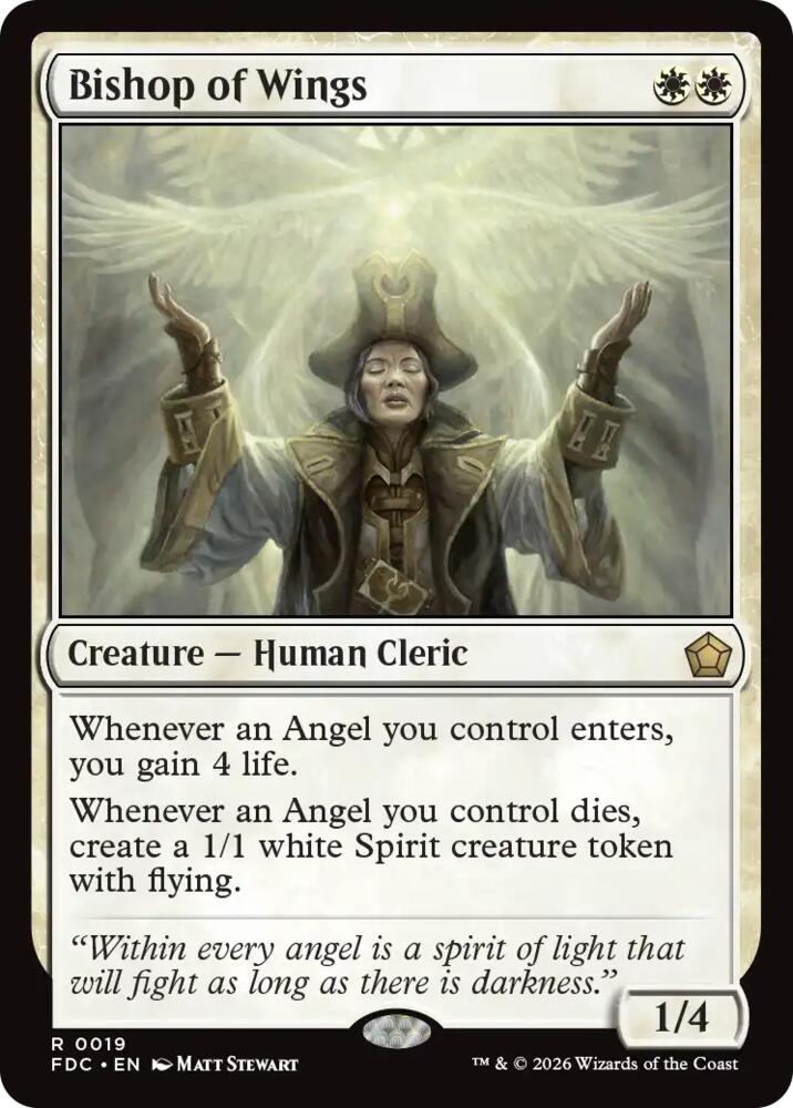 Bishop of Wings (19) [Commander: Foundations]