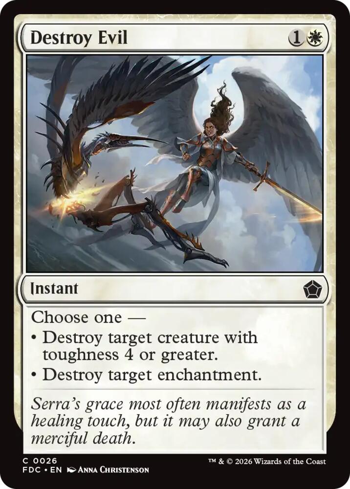 Destroy Evil (26) [Commander: Foundations]