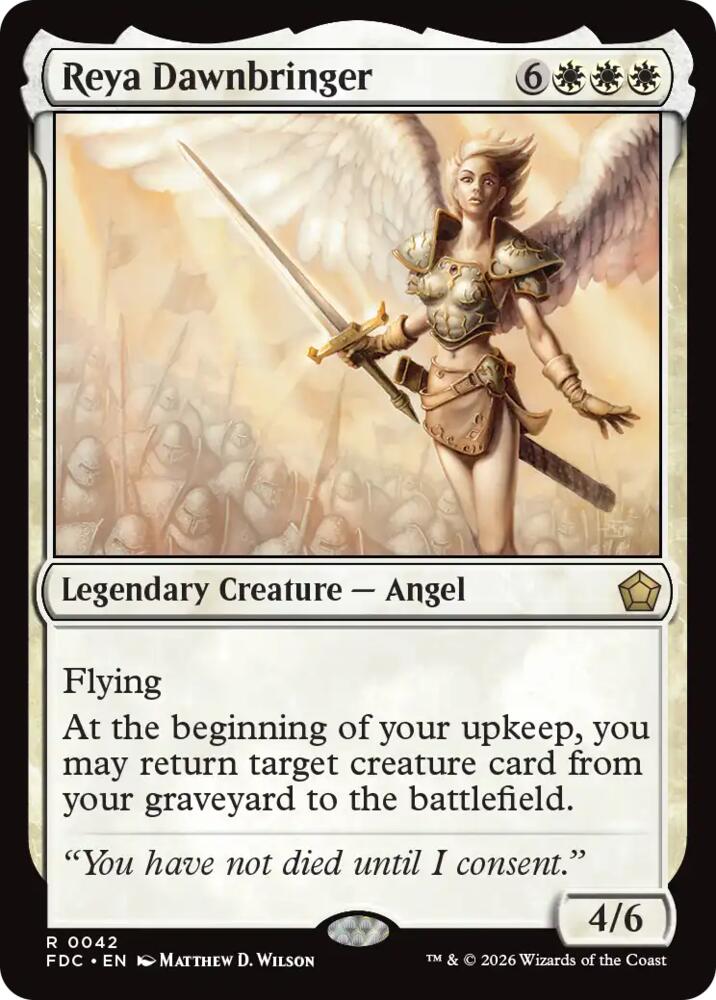 Reya Dawnbringer (42) [Commander: Foundations]