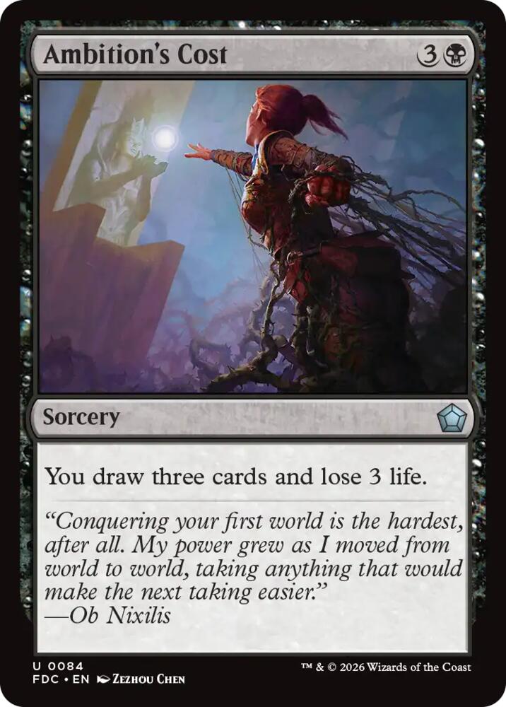 Ambition's Cost (84) [Commander: Foundations]