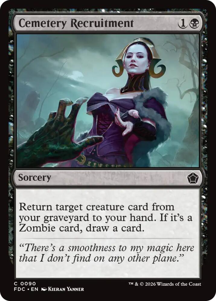 Cemetery Recruitment (90) [Commander: Foundations]
