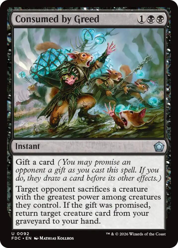 Consumed by Greed (92) [Commander: Foundations]