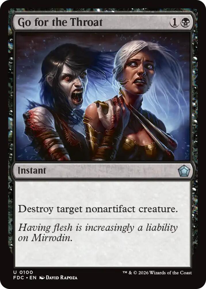Go for the Throat (100) [Commander: Foundations]