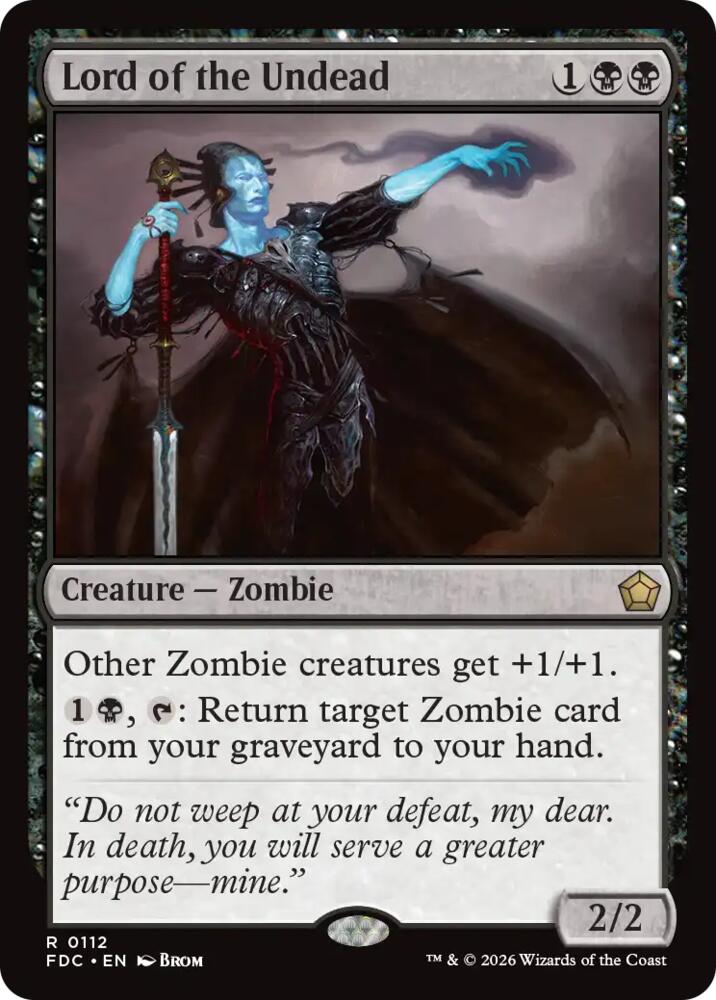 Lord of the Undead (112) [Commander: Foundations]