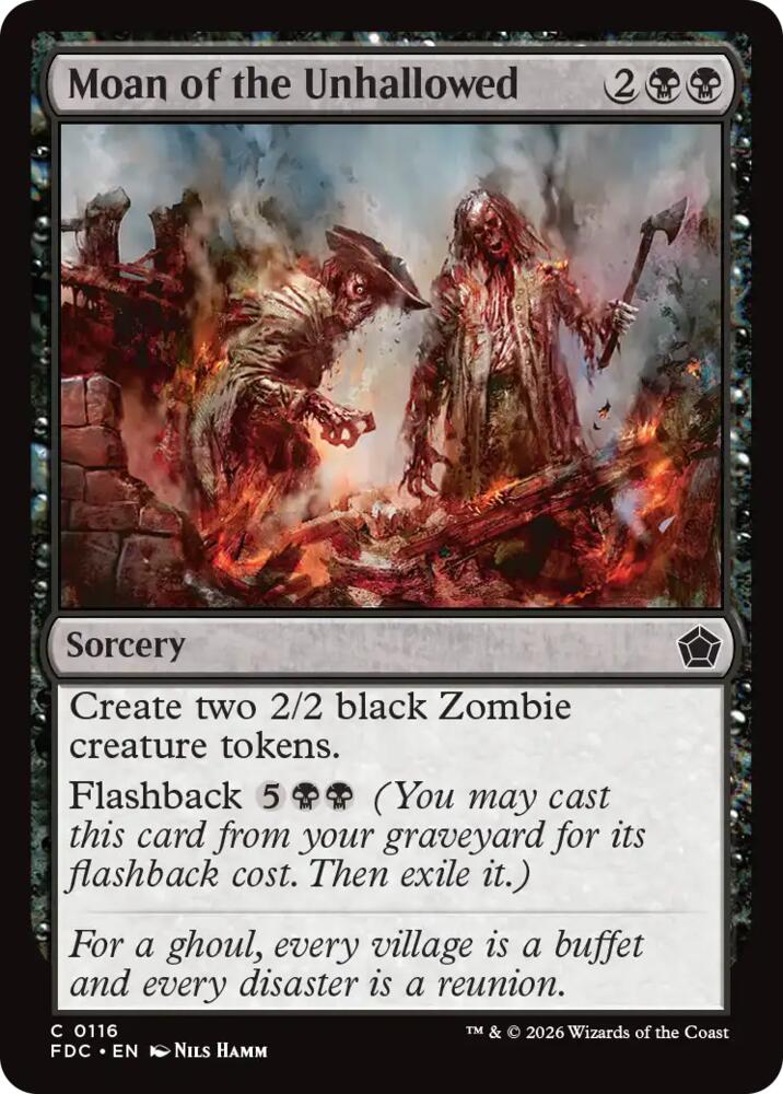 Moan of the Unhallowed (116) [Commander: Foundations]