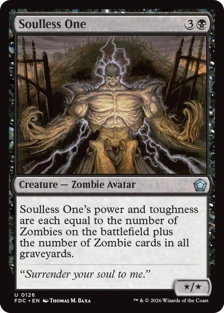 Soulless One (126) [Commander: Foundations]