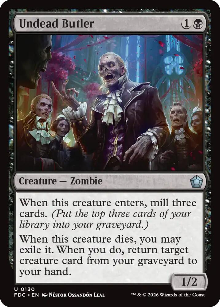Undead Butler (130) [Commander: Foundations]