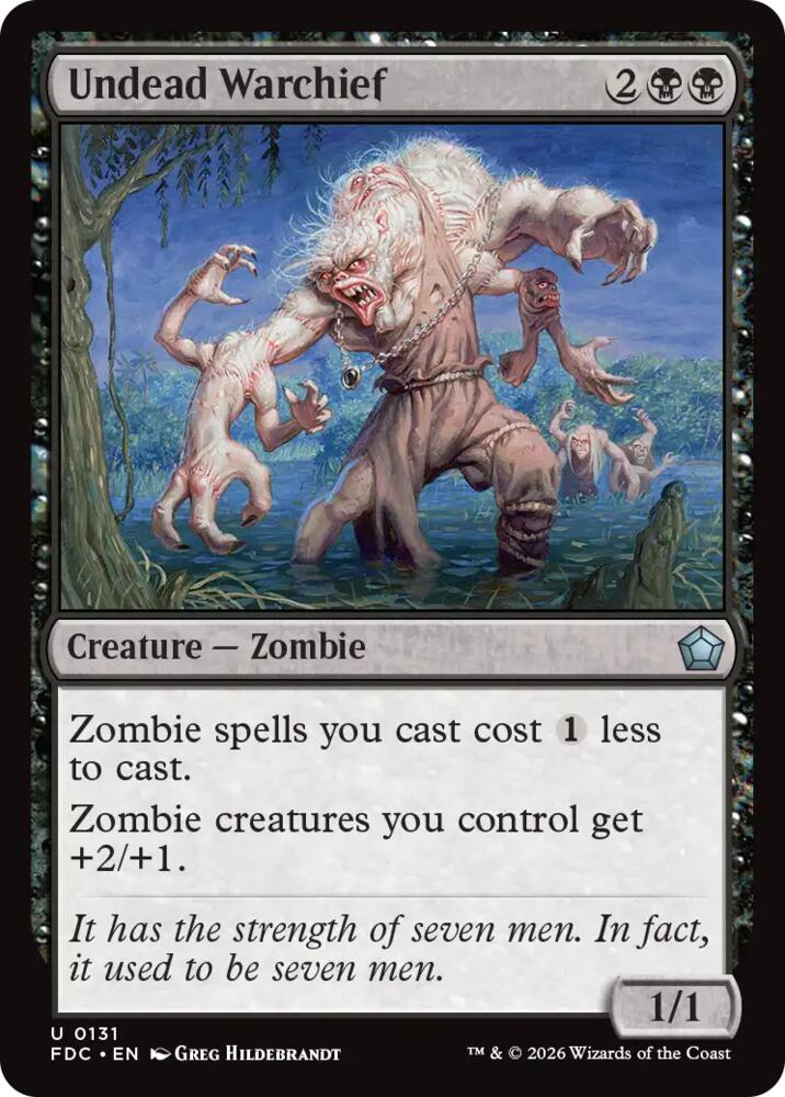 Undead Warchief (131) [Commander: Foundations]