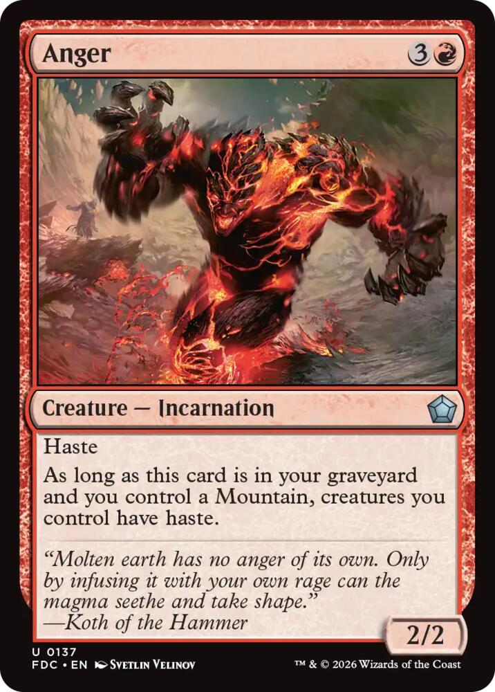 Anger (137) [Commander: Foundations]