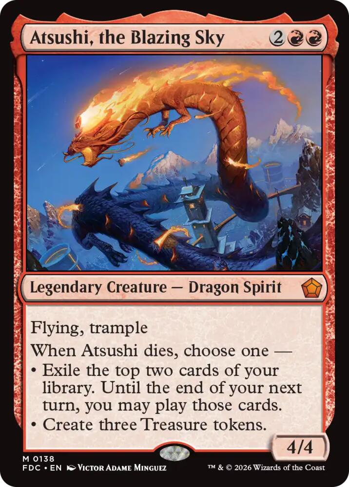 Atsushi, the Blazing Sky (138) [Commander: Foundations]