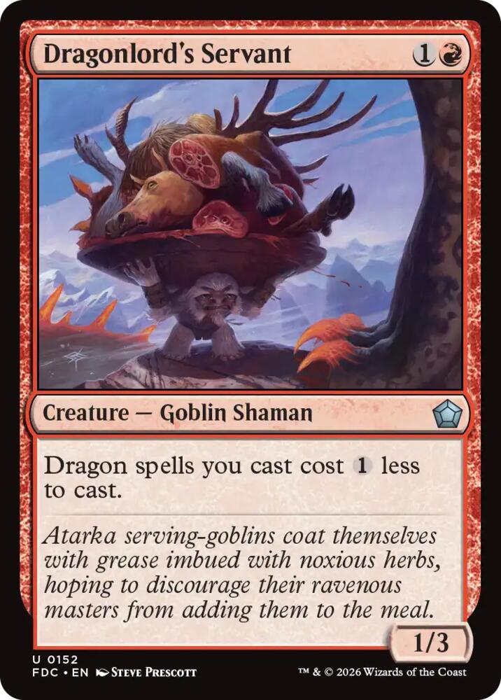 Dragonlord's Servant (152) [Commander: Foundations]