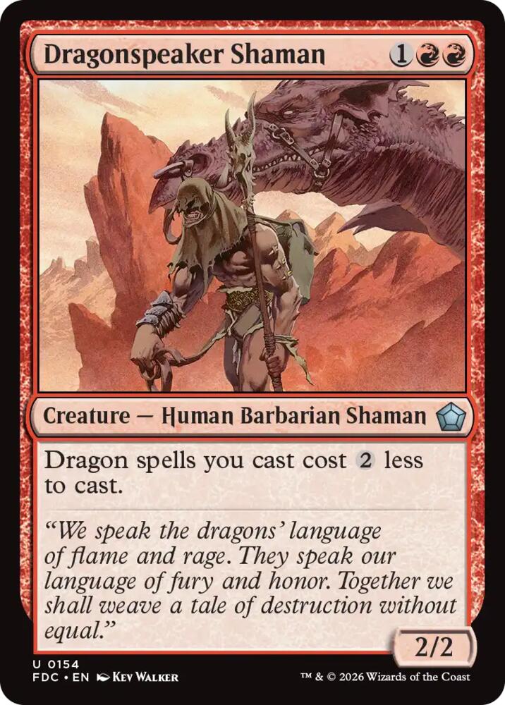 Dragonspeaker Shaman (154) [Commander: Foundations]